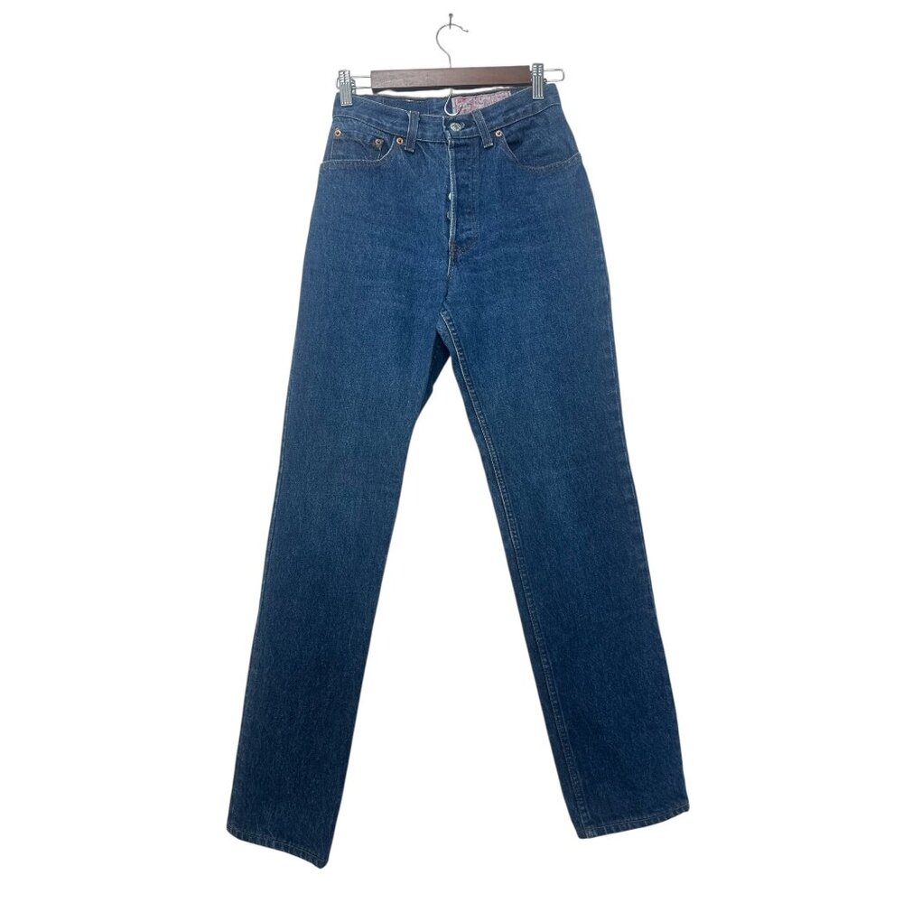 Vintage Levis 1973 Washem Hot Jeans Women 25 Blue Made in USA Straight Leg Retro